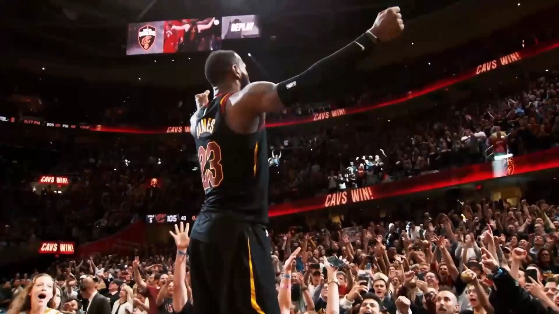 Cavs Win championship celebration moment
